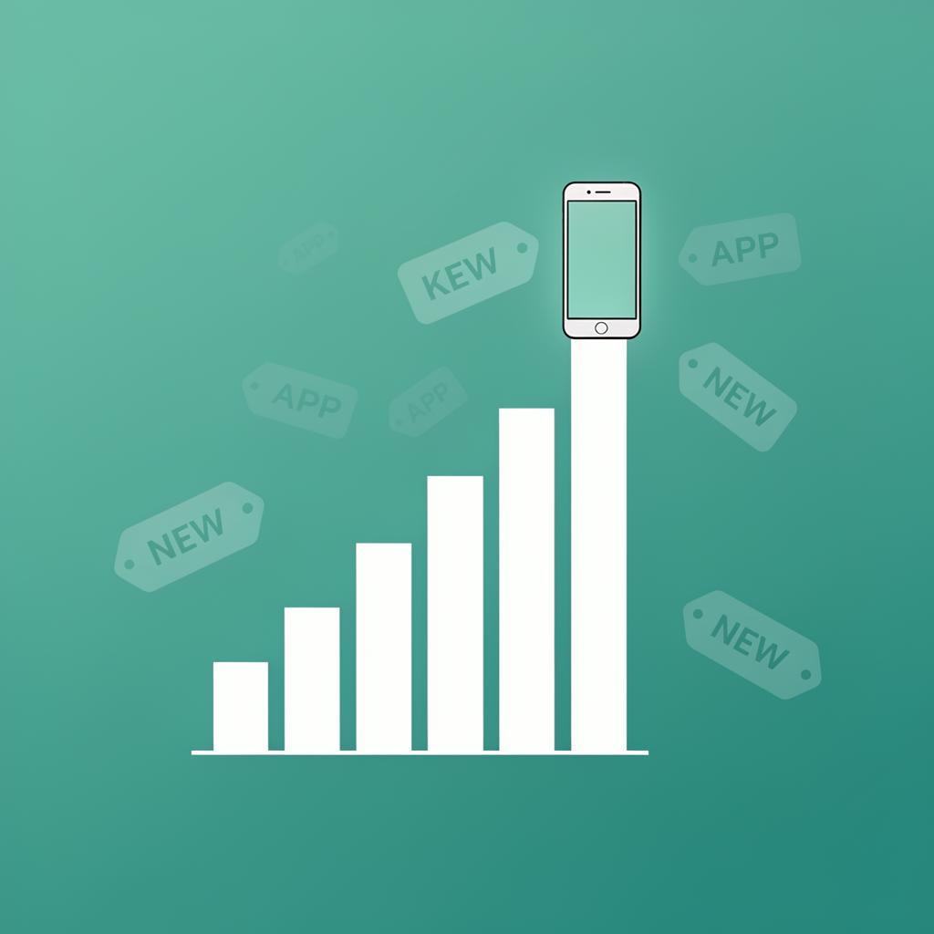 App Store search ranking growth driven by keyword optimization